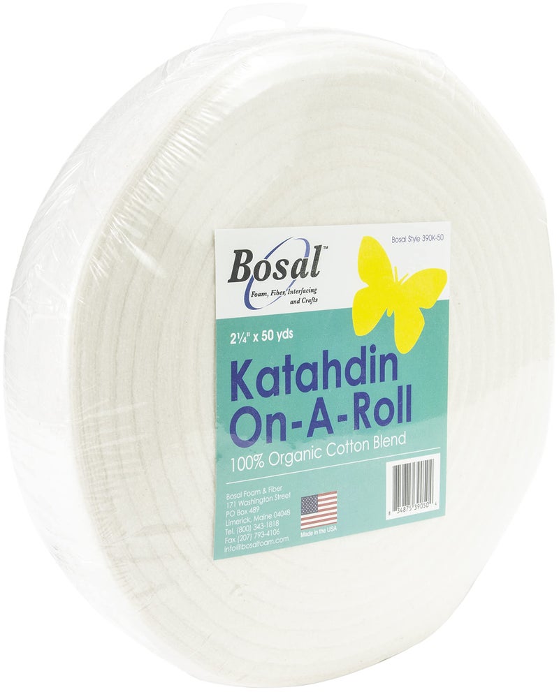 Bosal Katahdin On-A-Roll 100% Organic Cotton Batting - 2.25"X50yd - Image 2